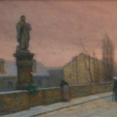 Jakub Schikaneder: Na Karlově mostě
