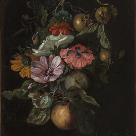 Rachel Ruysch, Feston s ovocem a květinami, 1682, NGP