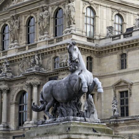 Iván Argote: Horse (Paris, Louvre)
