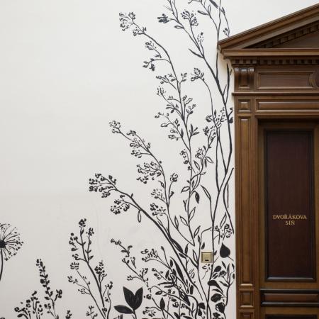 Malby které vznikly přímo na stěny Galerie Rudolfinum