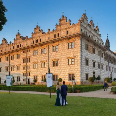 Renesanční zámek v Litomyšli je zapsán na seznamu UNESCO.