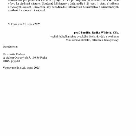 Výzva MŠ ke sjednání nápravy - str. 3