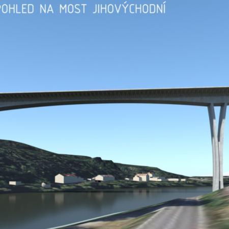 Druhý vybraný z pětice mostů, ze které ŘSD vybere návrh k realizaci - Valbek