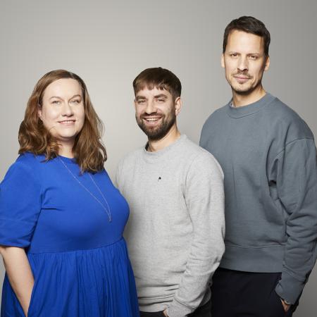 Designéři Studia Marvil: Olga Hesounová, Vojtěch Vavřín, Jiří Karásek