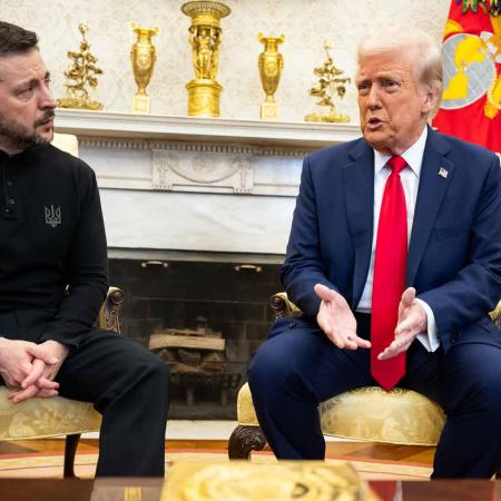 Volodymyr Zelenskyj a Donald Trump