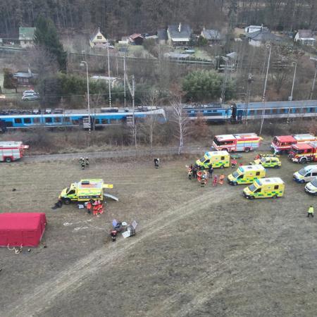 Srážka vlaků na Českobudějovicku