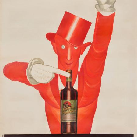 Leonetto Cappiello (1875–1942) Un Dubonnet. Vin Tonique au Quinquina, 1932(Dubonnet. Posilující víno s&nbsp;chininem)
