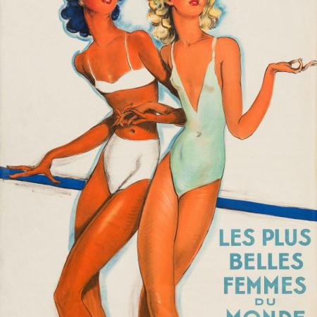 Jean-Gabriel Domergue (1889–1962) Les plus belles femmes du mond sont. L’été à Monte Carlo, 1937  (Nejkrásnější ženy světa. Léto v Monte Carlu)