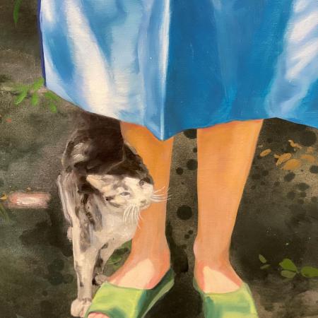 Detail z malby Pauliny Olowské