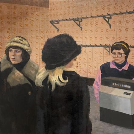 Detail z malby Pauliny Olowské