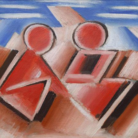 Josef Čapek: Dvě děti (rub Nevěstky)