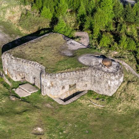 Vojenský prostor Brdy byl založen 19. února 1926, na snímku Pěchotní srub Jordán