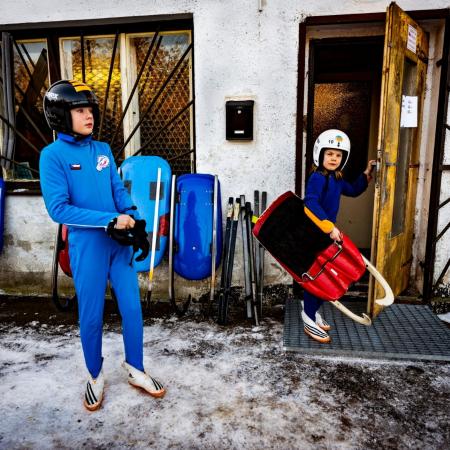 3. místo v kategorii SPORT Roman Vondrouš, ČTK, Sáně ve Smržovce