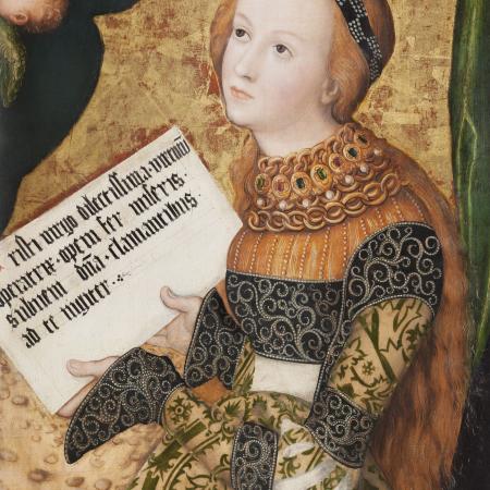 Vzácné dílo Lucase Cranacha Sv. Kristina z Pražského oltáře bude součástí výstavy věnované Anně Jagellonské.