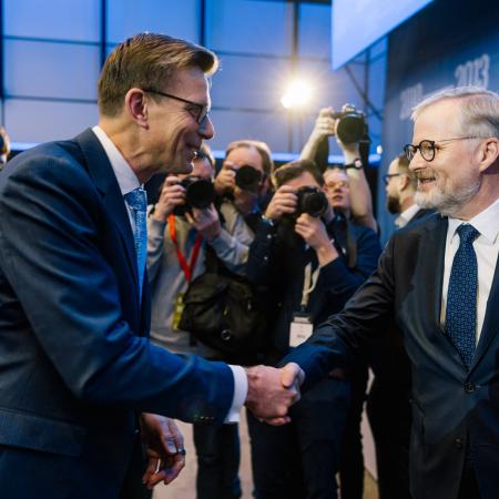 Nový a bývalý předseda ODS: Martin Kupka a Petr Fiala