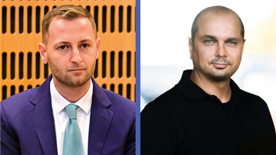 Zakaría Nemrah (vlevo) a Pavel Dovhomilja (vpravo)