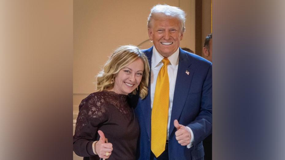 Giorgia Meloniová a Donald Trump