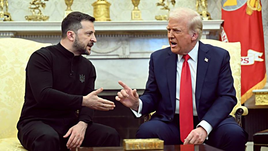 Schůzka Volodymyra Zelenského (vlevo) s Donaldem Trumpem v Bílém domě ve Washingtonu
