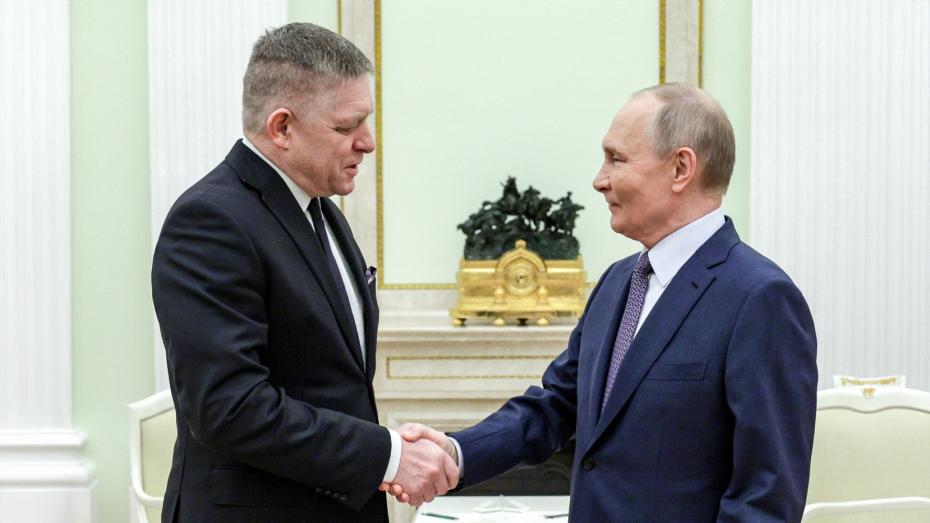 Robert Fico a Vladimir Putin