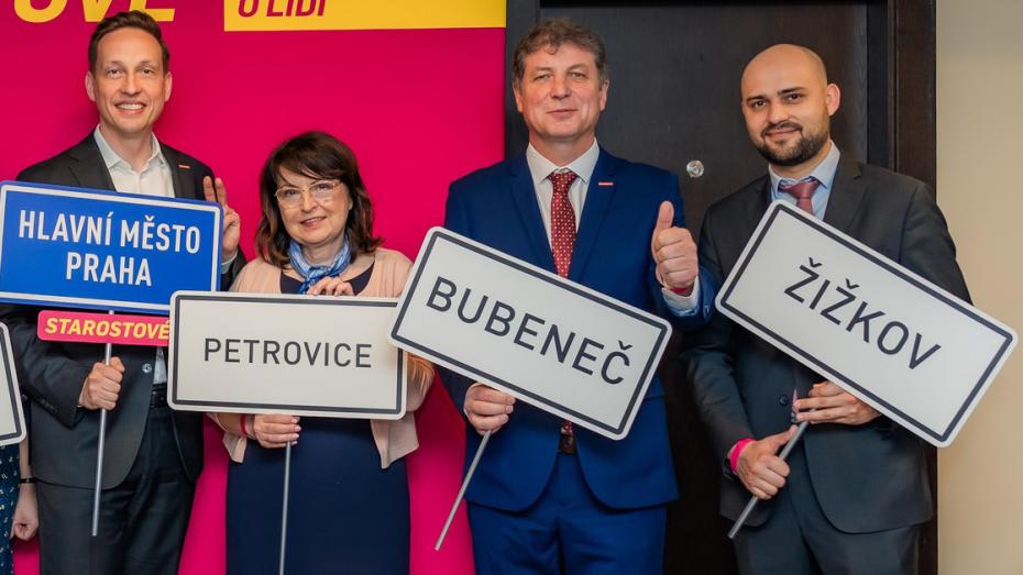 Zleva Karel Dvořáka, Ohlga Hromasová, Jan Lacina a Štěpán Hofman.