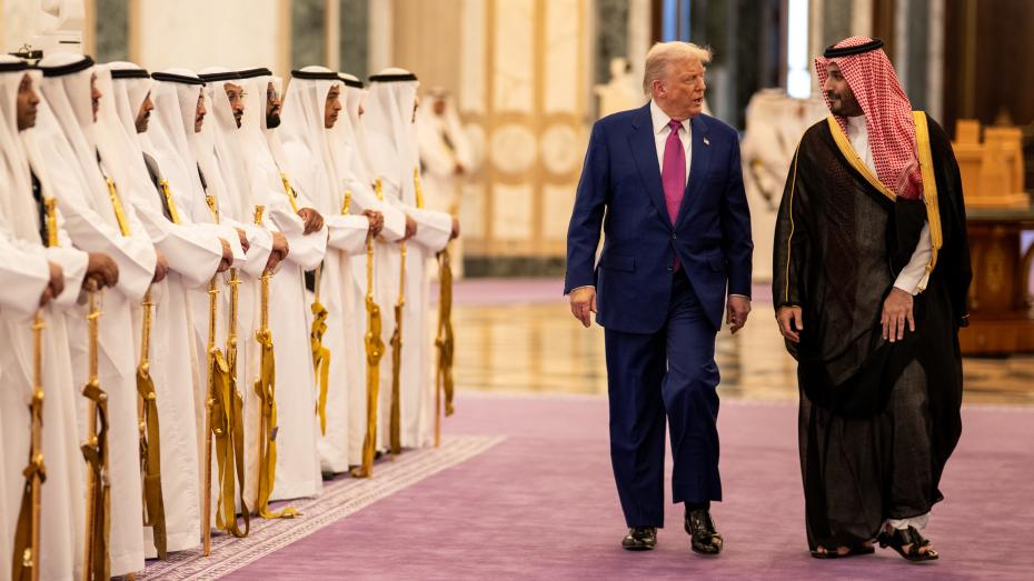 Donald Trump s Mohammedem bin Salmánem