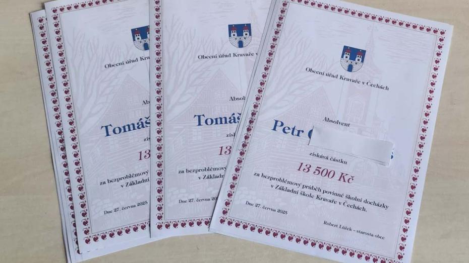 Deváťáci a jejích odměna za věrnost až 13,5 tisíce