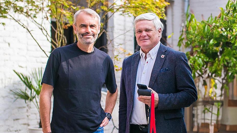 Politici Robert Šlachta (vlevo) a Vlastimil Tlustý