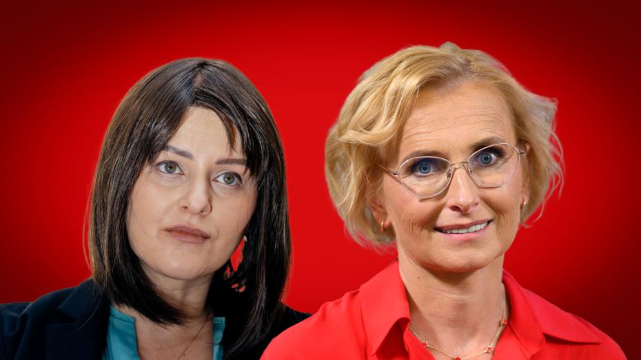 Jana Maláčová (SOCDEM) a Kateřina Konečná (KSČM)