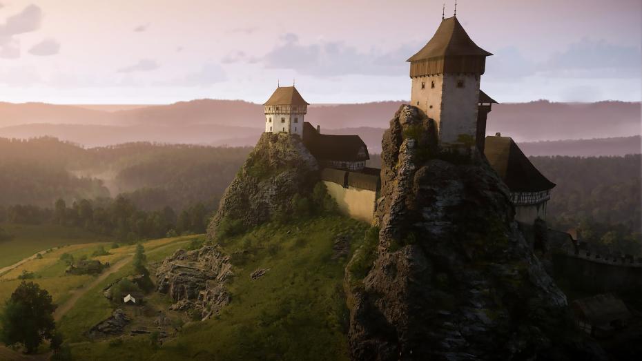 Hrad Trosky ve hře Kingdom Come: Deliverance II