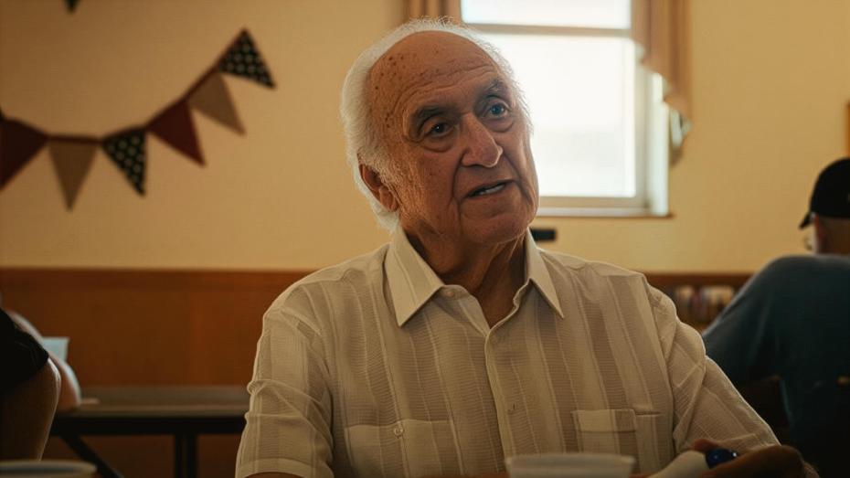 Herec Jerry Adler ve filmu Příjezdové cesty (2019)
