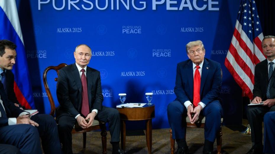 Vladimir Putin a Donald Trump na Aljašce