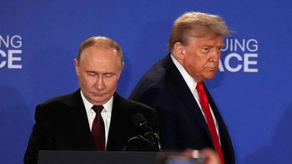 Vladimir Putin a Donald Trump na Aljašce