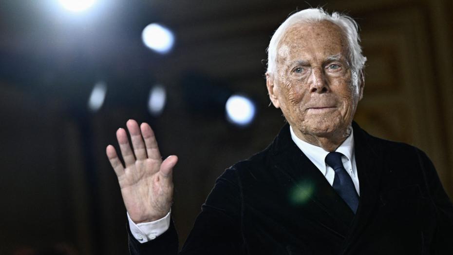 Italský módní návrhář a podnikatel Giorgio Armani