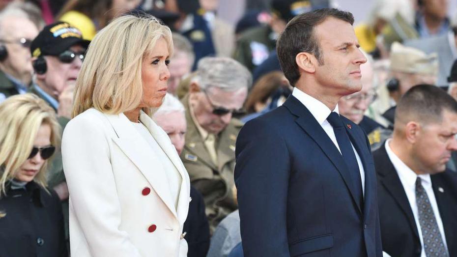 Francouzský prezident Emmanuel Macron a jeho manželka, první dáma Brigitte Macronová - ilustrační foto