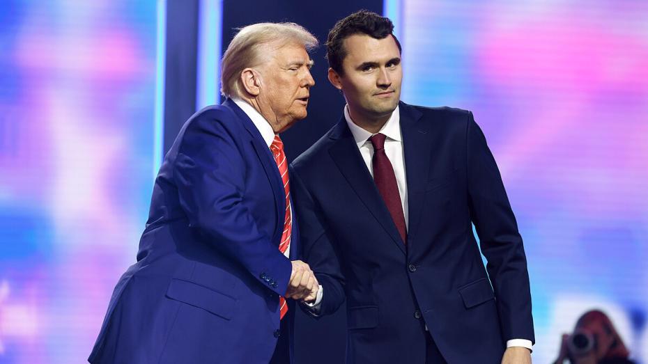 Prezident Donald Trump a politický aktivista Charlie Kirk