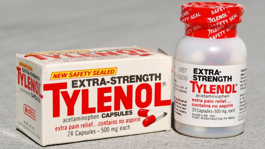 Severoamerická značka léků pro zmírnění bolesti - Tylenol