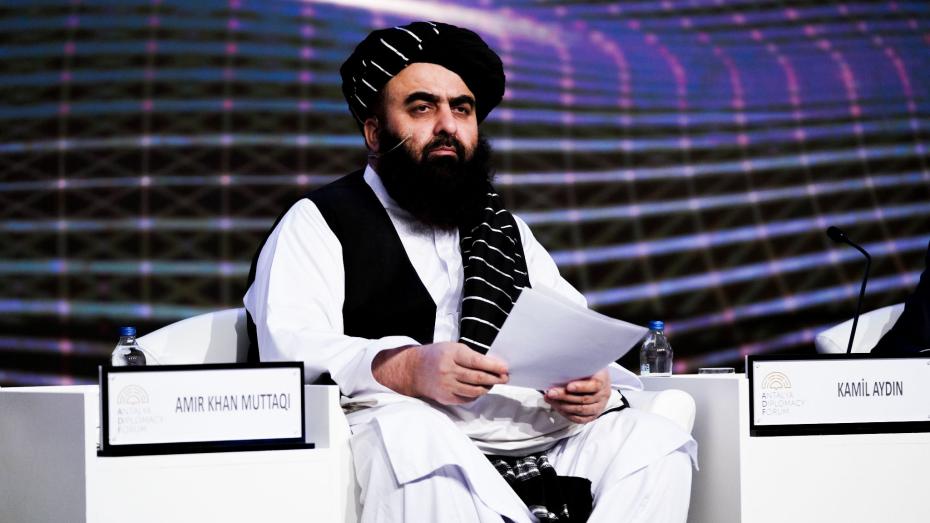 Ministr zahraničí vlády Tálibánu Amir Khan Muttaqi