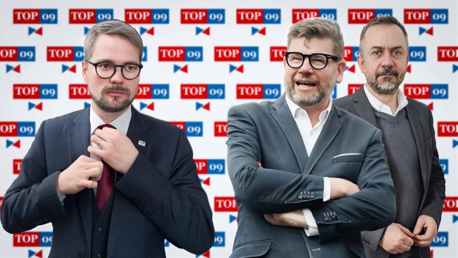 Zleva Matěj Ondřej Havel, Jiří Pospíšil a Marek Ženíšek