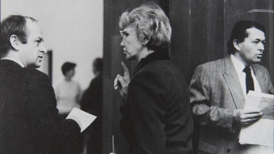 Z cyklu Česká národní rada (Petr Koháček, Dagmar Burešová, Petr Kynštetr), Praha, 1990–92