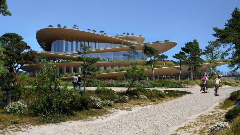 Architektonickou soutěž na budovu nové opery v Hamburku vyhrálo dánské studio Bjarke Ingels Group