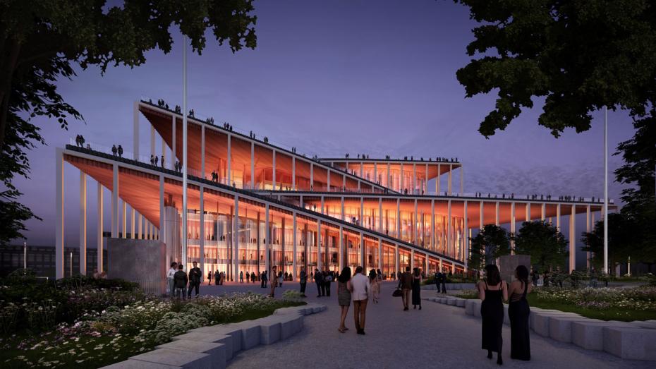 Vizualizace Vltavské filharmonie v Praze