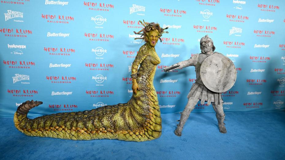 Heidi Klumová v halloweenském kostýmu