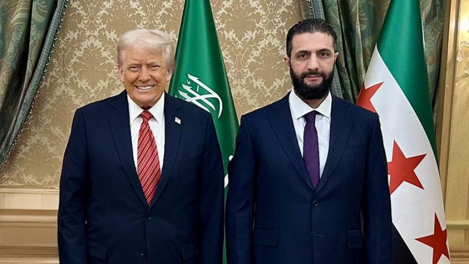 Donald Trump a Ahmad Šara