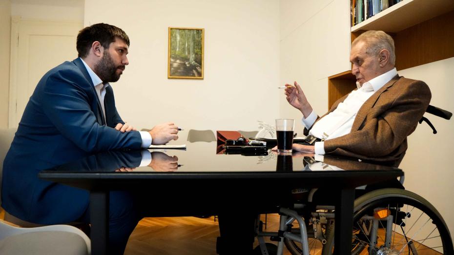 Jakub Kopřiva a Miloš Zeman