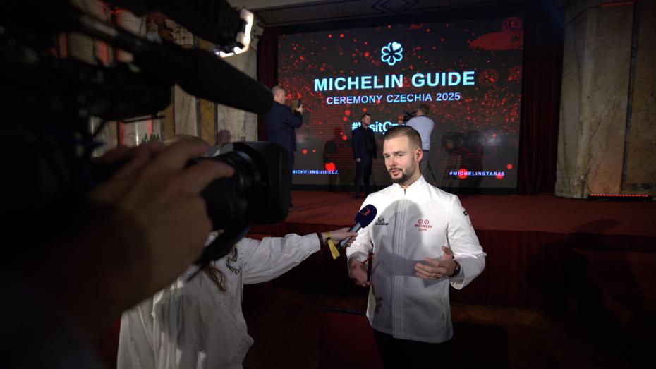 Šéfkuchař Jan Knedla na slavnostním ceremoniálu