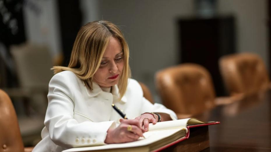 Giorgia Meloniová v Bílém domě