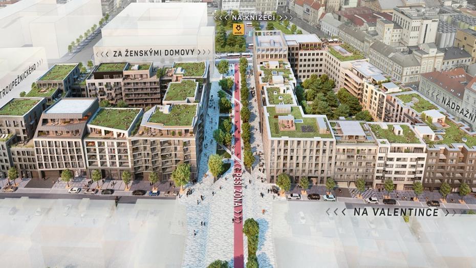 Výstavba bytů na pražském Smíchově