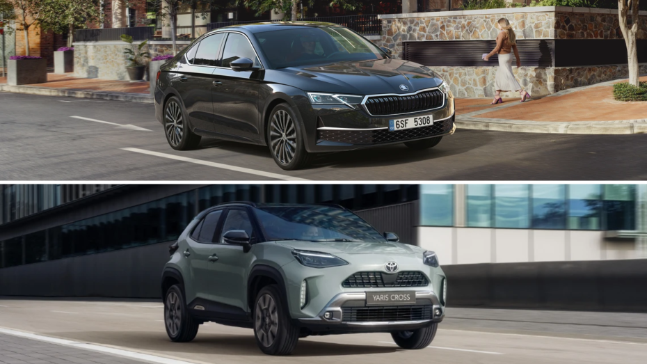 Škoda Octavia a Toyota Yaris Cross