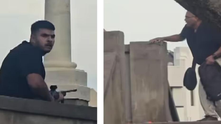 Foto útočníků v Sydney, kteří zabili nejméně 16 lidí a další desítky zranili.