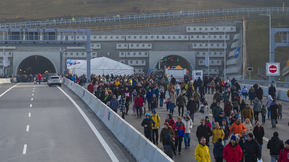 Otevření nového tunelu Višnové